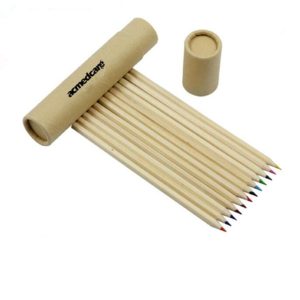 Colored Pencils in Tube Set 12-Pre-Sharpened