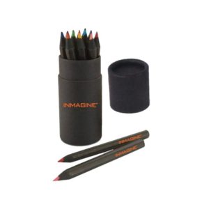 12-Piece Mini Colored Pencil Set in Tube Personalized
