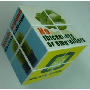 Custom Easy Puzzle Cube, 4 panel Promotion (2 3/16")