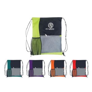 Drawstring Sportpack with Mesh Pockets