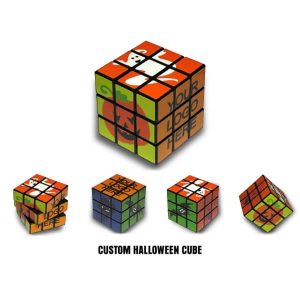 2.5" Halloween puzzle cube with room to customize one side
