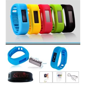 Bluetooth enabled fitness tracker with adjustable band