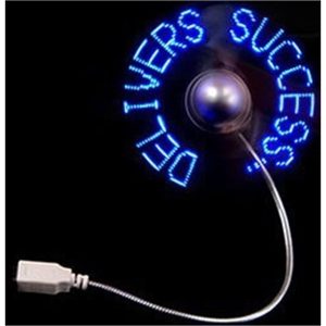 Flexible LED Fan Editable Message USB