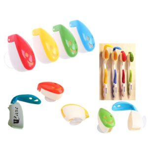 Toothbrush Cover Cap Holder with Suction Mount Smile Face