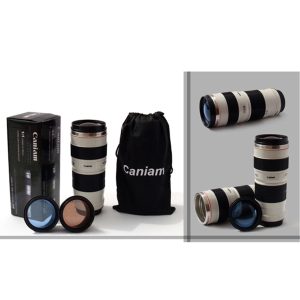 Travel Mug Camera Lens Translucent Lid