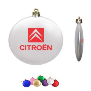 Christmas Ornament Round Disk Shape Shatterproof