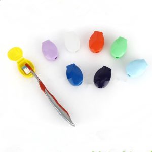 Toothbrush Cover Cap with Suction Cup Mount on back