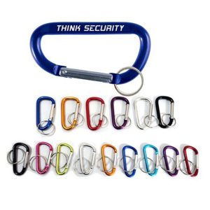 Aluminum Carabiner with Keyring 3 1/8" Custom
