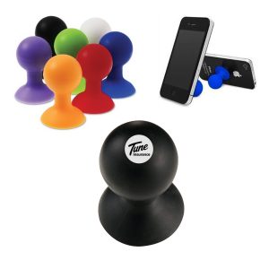 Suction Cup Phone Stand and Cord Wrap