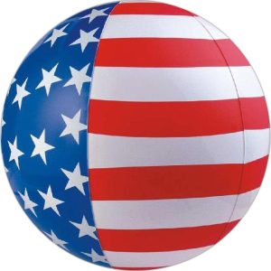 Beach Ball Stars and Stripes Flag 16"