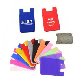 Silicone Phone Wallet Pouch-Stick On