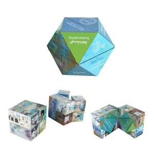 Custom Diamond And Cube  Puzzle Unfolding Non-Magnetic 2.75"