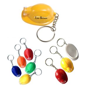 Helmet Hard Hat Mini Flashlight Keychain