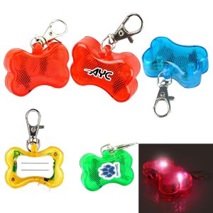 Dog Bone Shape LED Safety Light Clip-on