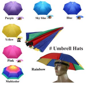Umbrella Sun Hats-Solids and Rainbow