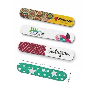 Nail File Mini Emery Board Custom printed 3.75"