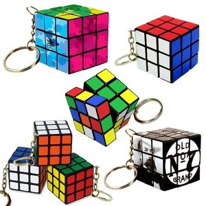 Mini Puzzle Cube Keychain Custom Full Color
