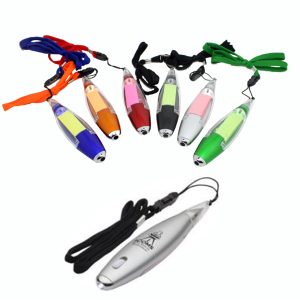 LED Light Ball Point Pen with Note and Lanyard
