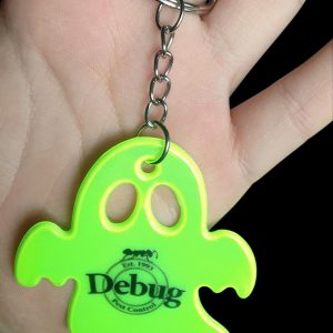Ghost Shape Hi-Vis Reflective Key Chain Halloween