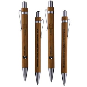 Bamboo Ballpoint Pen Eco-Friendly  Click Action