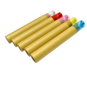 Colored Pencil Set in Tube With Sharpener Lid - 6 pc set