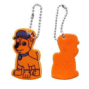 Pup Patrol Safety-Reflector Hanging Key Chain Tag