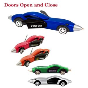 Race Car Pen with Opening Doors Pull Back Action