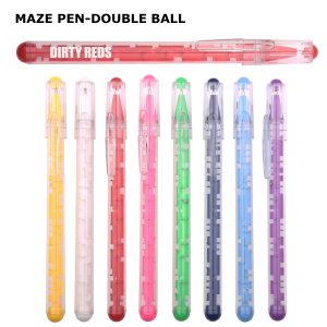 Maze Puzzle Pen Double Ball with Cap Customized