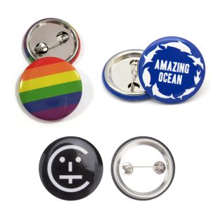 Round Badge Button Pin Tin plate