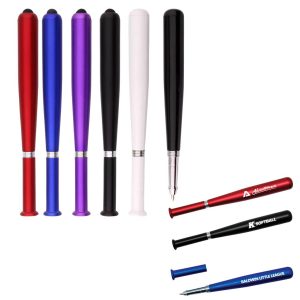 Baseball Bat Pen Stylus Metallic finish