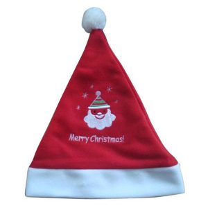 Customizable Santa's hat with white trim