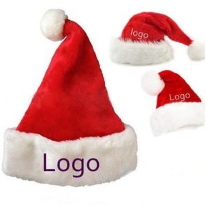 Plush Santa Hat custom embroidered