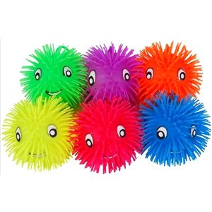 Flashing puffer ball smile face