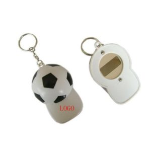 Soccer Ball Hat Cap Bottle Opener Keyring