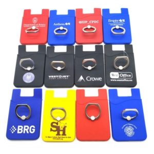 Silicone Wallet With Ring Holder and Kick-Stand