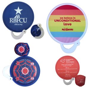 Round Foldable Hand Fan Nylon