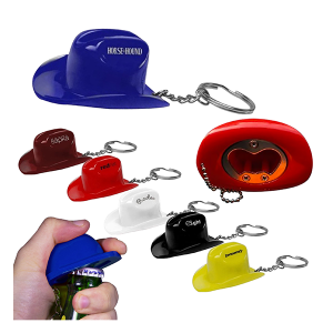 Cowboy Hat Bottle Opener Keychain