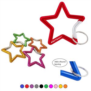 Star Shaped Aluminum Carabiner 5 points